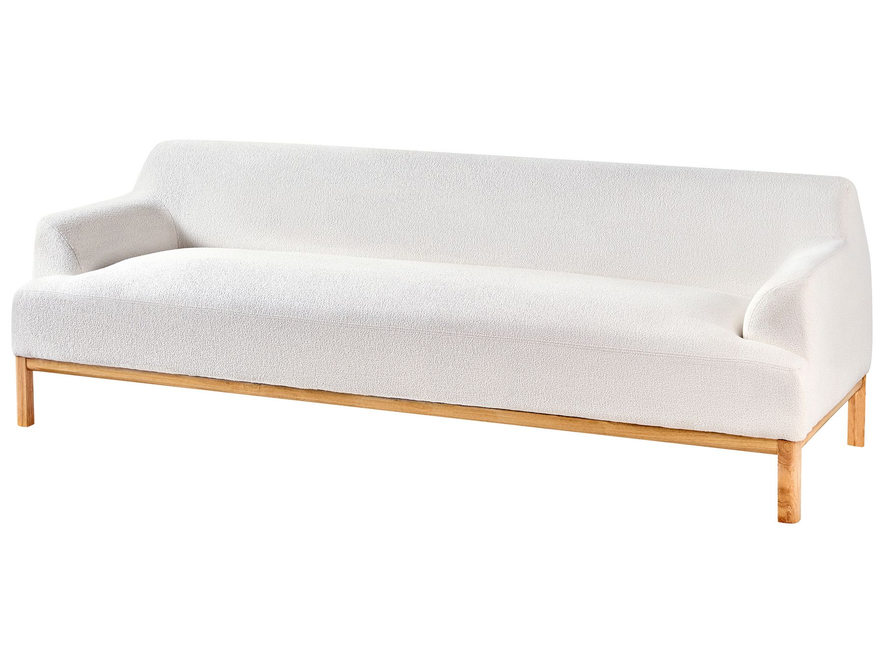 3 Seater Boucle Sofa Off-White SOSJO