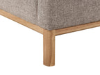 Corner Sofa SOSJO Fabric Light Brown 3 Seater Left Hand