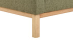 Corner Sofa SOSJO Fabric Olive Green 3 Seater Right Hand