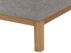Corner Sofa SOSJO Fabric Light Grey 3 Seater Left Hand