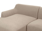 Corner Sofa SOSJO Fabric Taupe 3 Seater Right Hand