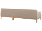 Corner Sofa SOSJO Fabric Taupe 3 Seater Left Hand