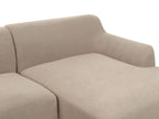 Corner Sofa SOSJO Fabric Taupe 3 Seater Left Hand