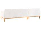 Right Hand Boucle Corner Sofa Off-White SOSJO