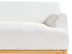 Right Hand Boucle Corner Sofa Off-White SOSJO