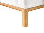 Right Hand Boucle Corner Sofa Off-White SOSJO