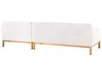 Left Hand Boucle Corner Sofa Off-White SOSJO