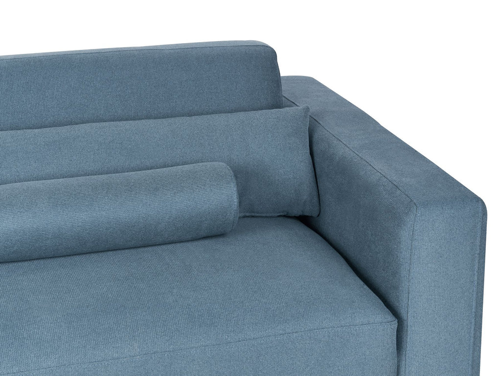 3 Seater Fabric Sofa Blue ANGE