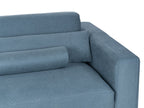 3 Seater Fabric Sofa Blue ANGE