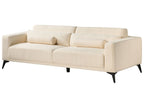 3 Seater Boucle Sofa Off-White ANGE
