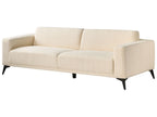 3 Seater Boucle Sofa Off-White ANGE