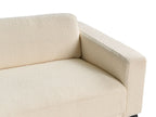 3 Seater Boucle Sofa Off-White ANGE