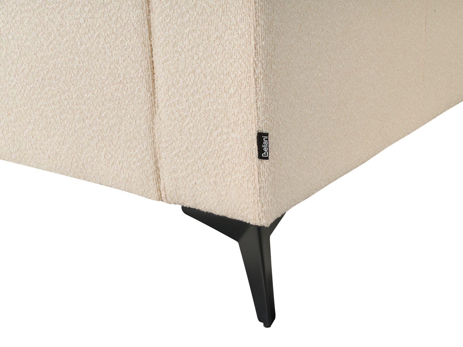 3 Seater Boucle Sofa Off-White ANGE