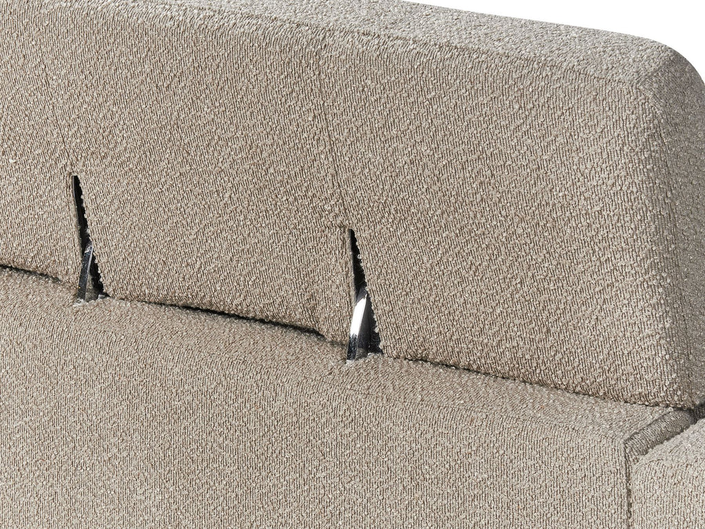 3 Seater Boucle Sofa Taupe ANGE