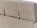 3 Seater Boucle Sofa Taupe ANGE