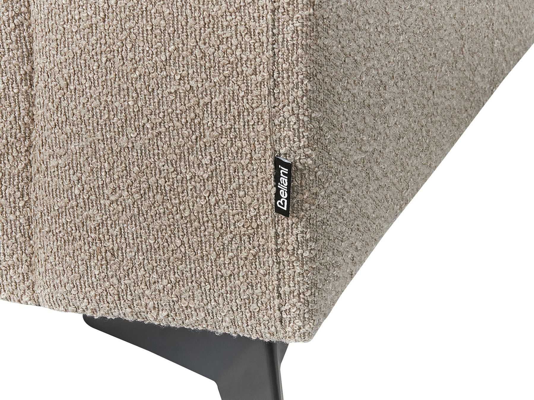 3 Seater Boucle Sofa Taupe ANGE