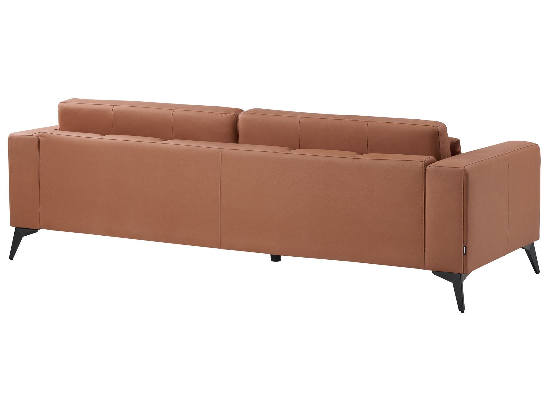 3 Seater Faux Leather Sofa Brown ANGE