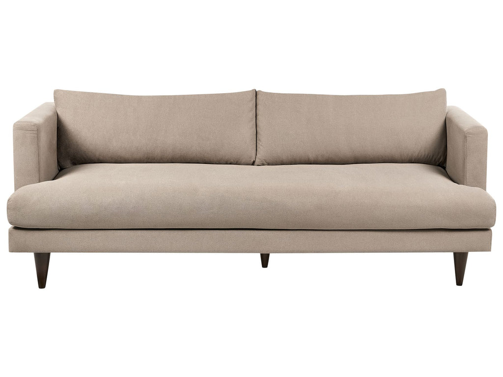3 Seater Fabric Sofa Light Brown JARPEN