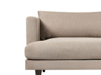 3 Seater Fabric Sofa Light Brown JARPEN