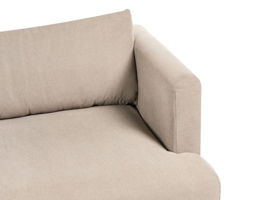 3 Seater Fabric Sofa Light Brown JARPEN