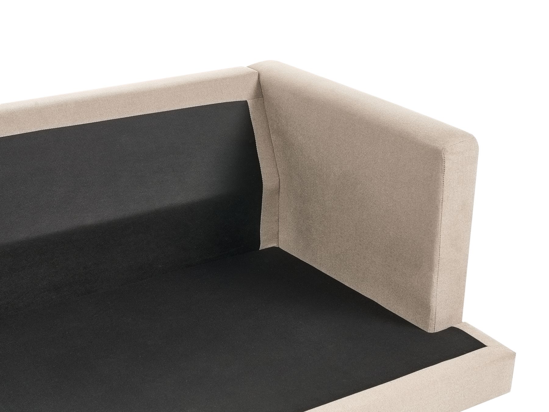 3 Seater Fabric Sofa Light Brown JARPEN