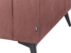3 Seater Fabric Sofa Burgundy ANGE