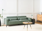 3 Seater Fabric Sofa Green ANGE