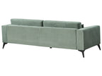 3 Seater Fabric Sofa Green ANGE