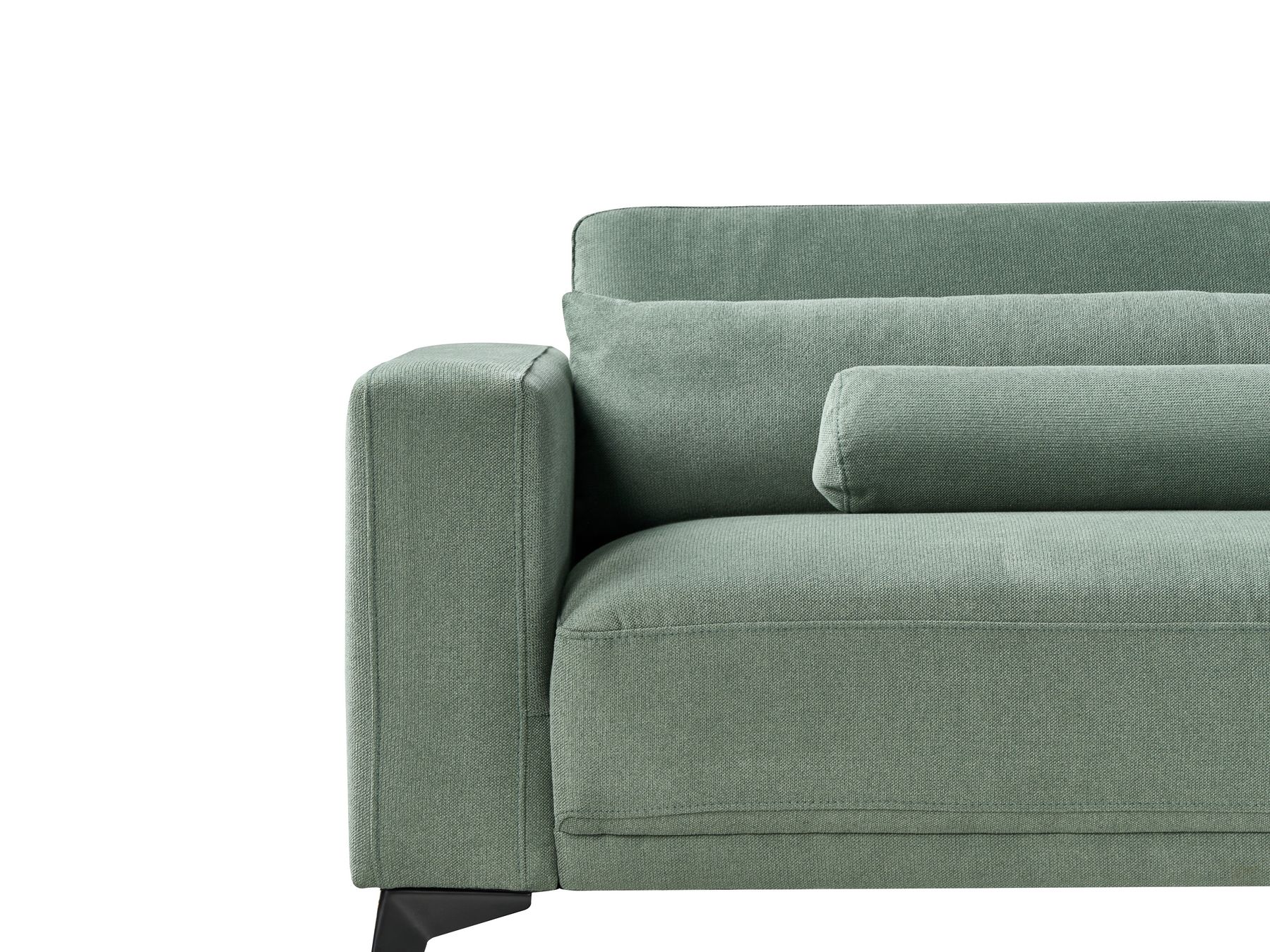 3 Seater Fabric Sofa Green ANGE