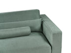 3 Seater Fabric Sofa Green ANGE
