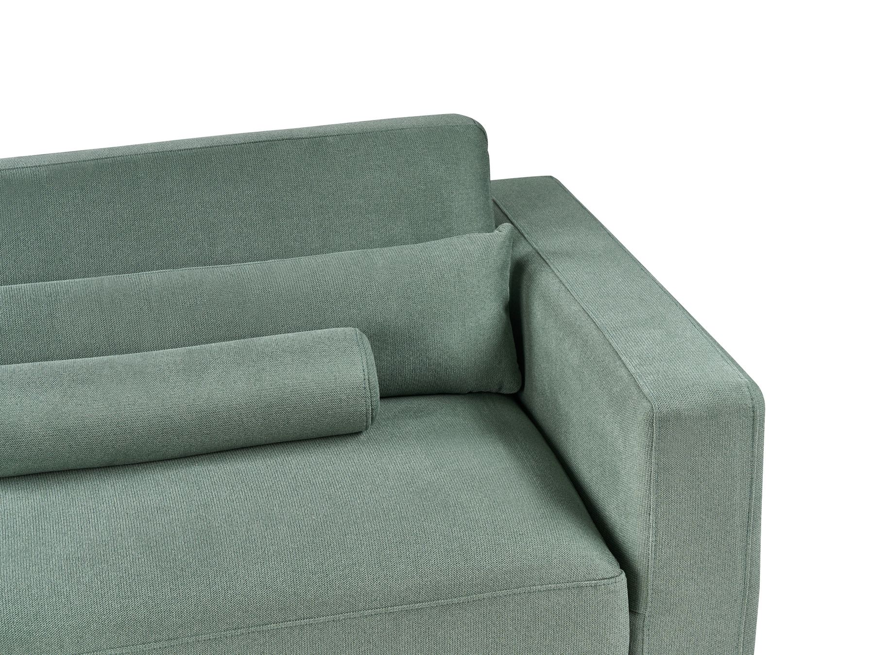 3 Seater Fabric Sofa Green ANGE