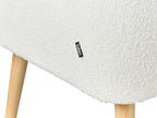 2 Seater Boucle Kitchen Sofa White SKIBBY