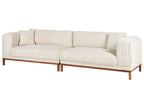 4 Seater Cord Sofa Green Beige VENG