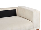 4 Seater Cord Sofa Green Beige VENG