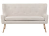 2 Seater Fabric Sofa Light Beige