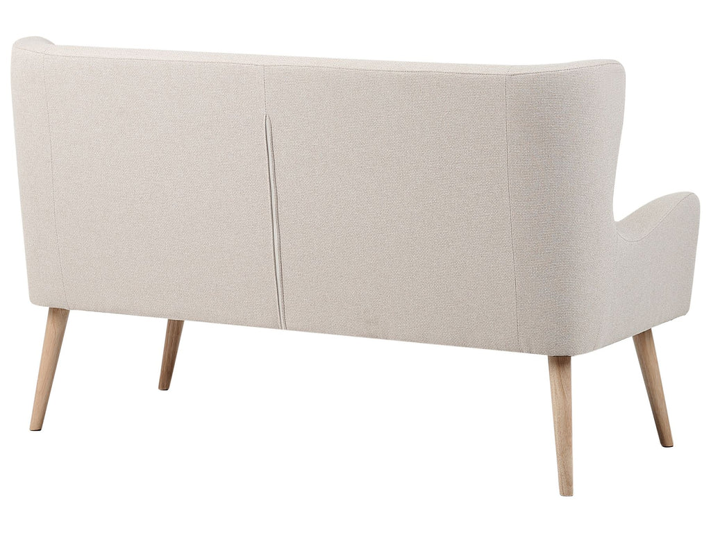 2 Seater Fabric Sofa Light Beige SKIBBY