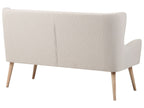 2 Seater Fabric Sofa Light Beige SKIBBY