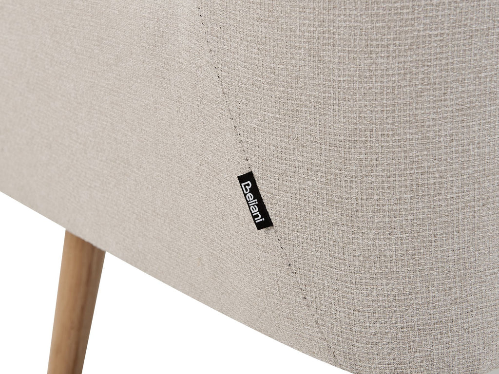 2 Seater Fabric Sofa Light Beige SKIBBY
