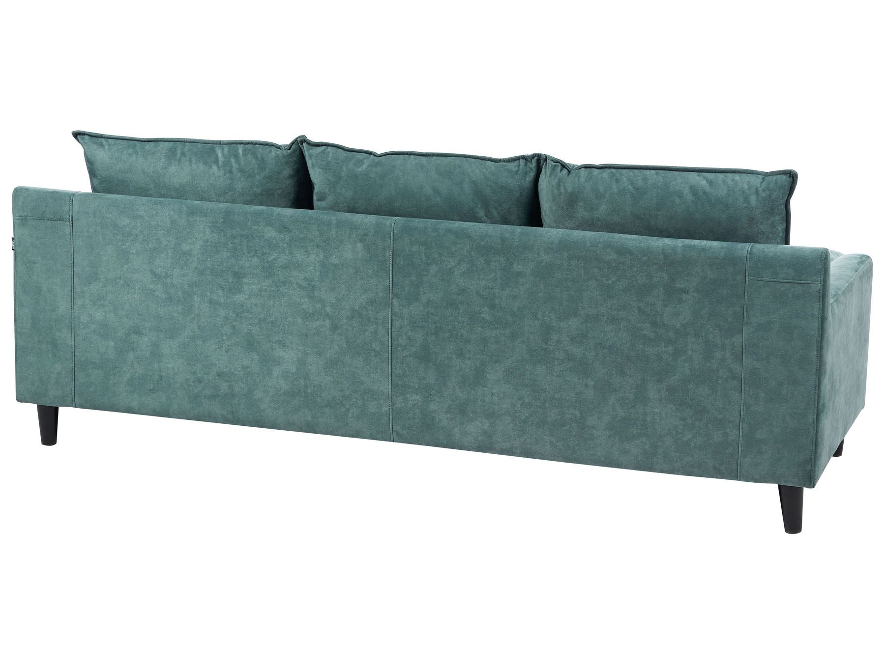 Left Hand Velvet Corner Sofa Teal ELVENES