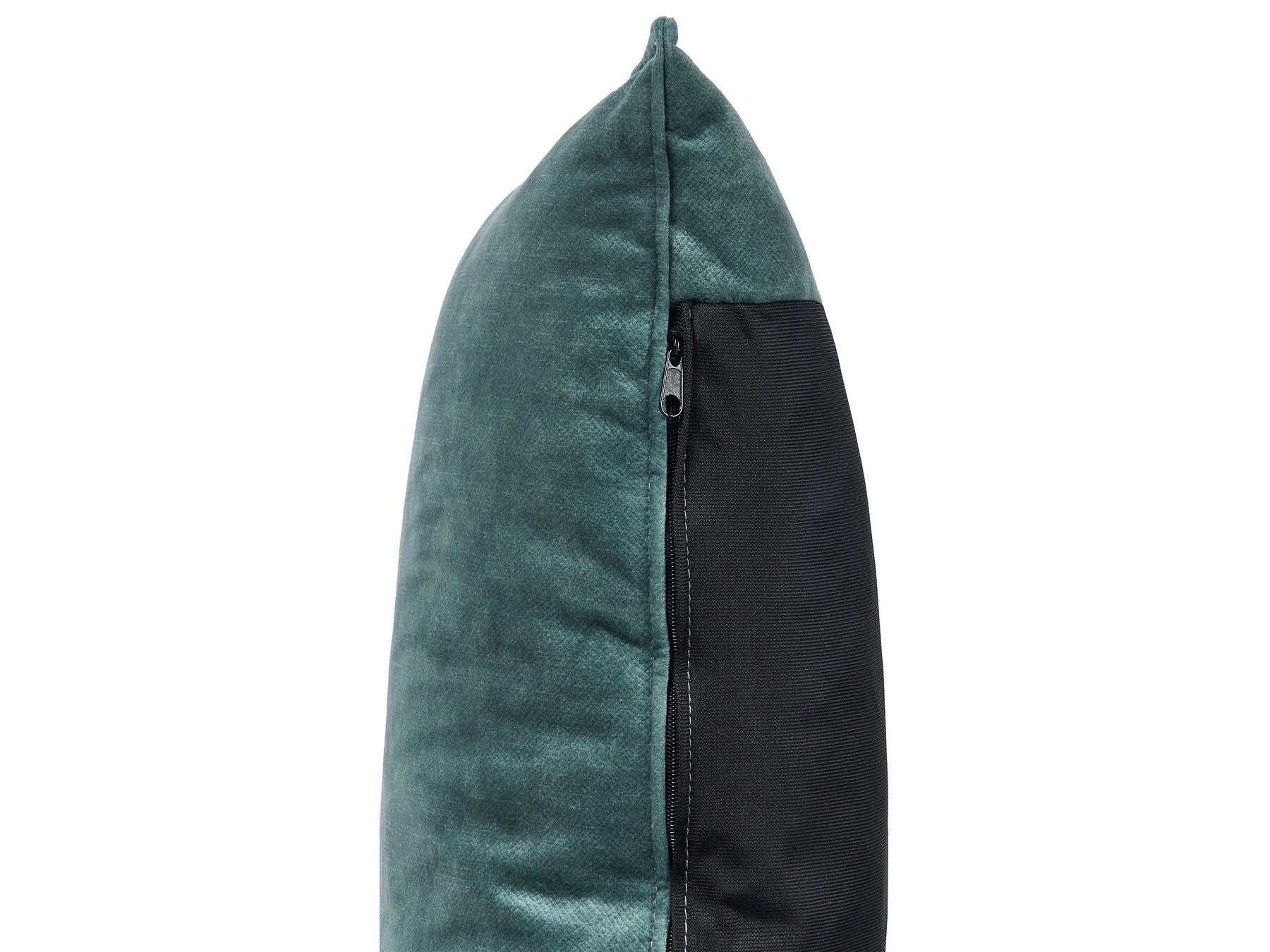 Left Hand Velvet Corner Sofa Teal ELVENES