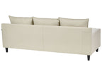 Corner Sofa ELVENES Fabric Light Beige 3 Seater Left Hand