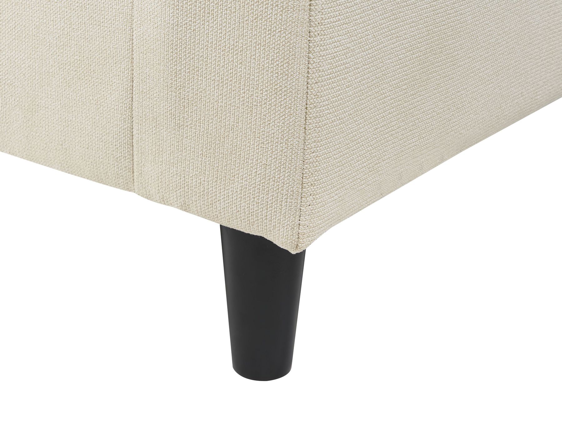 Corner Sofa ELVENES Fabric Light Beige 3 Seater Left Hand