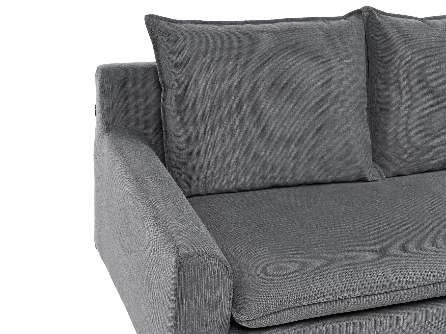 Corner Sofa ELVENES Fabric Dark Grey 3 Seater Right Hand