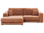 Corner Sofa LOFOTEN Fabric Light Red 3 Seater Right Hand