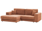 Corner Sofa LOFOTEN Fabric Light Red 3 Seater Right Hand