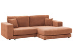 Corner Sofa LOFOTEN Fabric Light Red 3 Seater Left Hand
