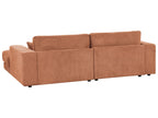 Corner Sofa LOFOTEN Fabric Light Red 3 Seater Left Hand