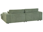 Corner Sofa LOFOTEN Fabric Green 3 Seater Left Hand