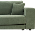 Corner Sofa LOFOTEN Fabric Green 3 Seater Left Hand