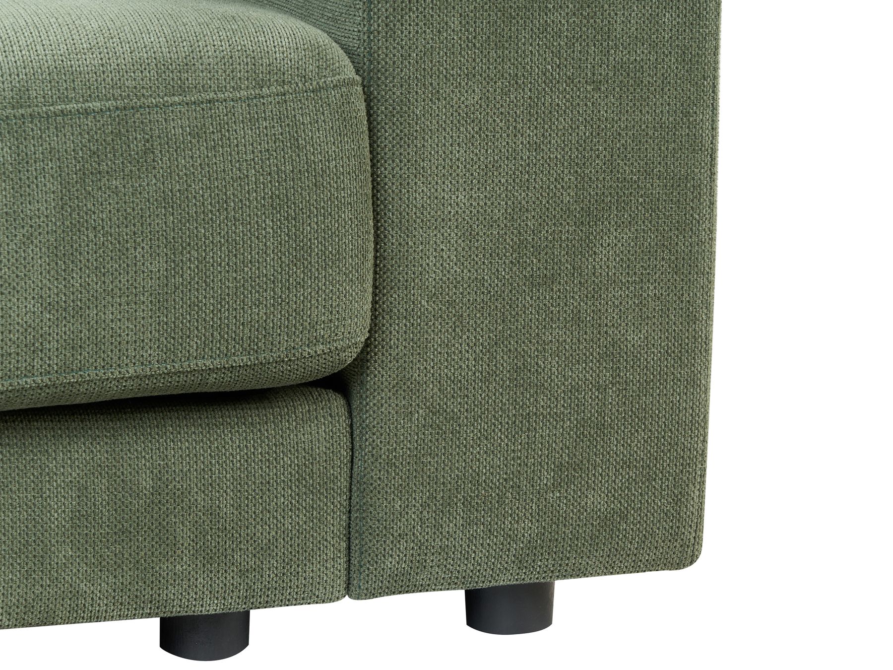 Corner Sofa LOFOTEN Fabric Green 3 Seater Left Hand